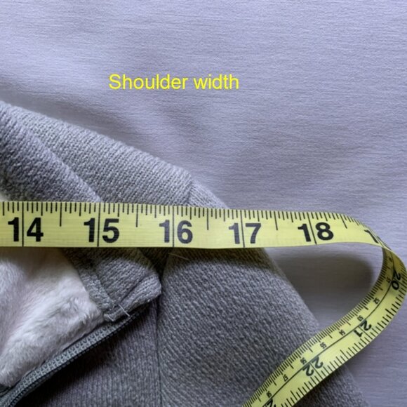 Lady Hathaway Lined Grey Fleece Zip-Up Jacket SMALL - Picture 7 of 12